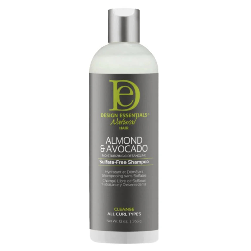 Design Essentials Almond & Avocado Moisturizing & Detangling Sulfate-Free Shampoo